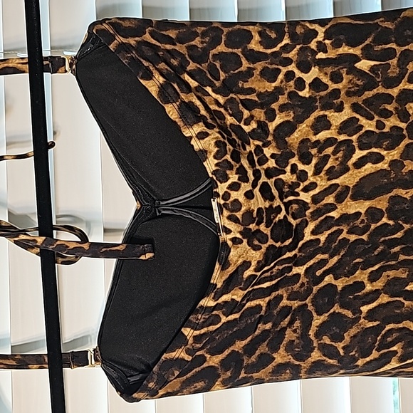 Lauren Ralph Lauren Leopard Print One-Piece Swimsuit Size 12 - Picture 11 of 14